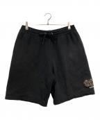 BURBERRYバーバリー）の古着「スウェットハーフパンツ」｜ブラック