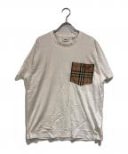 BURBERRYバーバリー）の古着「ポケットTシャツ」｜ホワイト