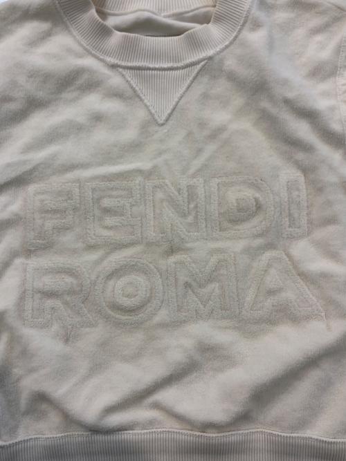 FENDI（フェンディ）FENDI (フェンディ) MARC JACOBS (マークジェイコブズ) ロゴクロップドスウェット ホワイト サイズ:SIZE XSの古着・服飾アイテム