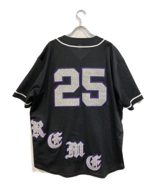 SUPREME（シュプリーム）SUPREME (シュプリーム) Old English Baseball Jersey ブラック×パープル サイズ:SIZE Lの古着・服飾アイテム