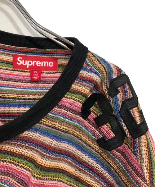 SUPREME（シュプリーム）SUPREME (シュプリーム) Open Knit Football Top マルチカラー サイズ:SIZE XLの古着・服飾アイテム