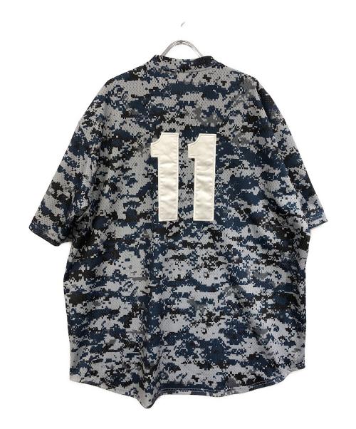 SUPREME（シュプリーム）SUPREME (シュプリーム) S Logo Baseball Henley ネイビー×グレー サイズ:SIZE XLの古着・服飾アイテム