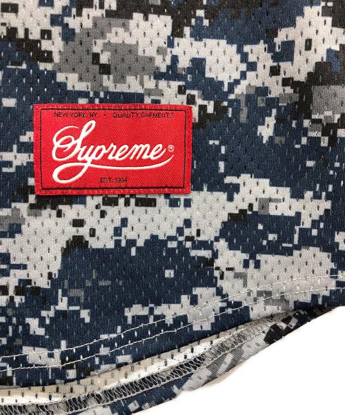 SUPREME（シュプリーム）SUPREME (シュプリーム) S Logo Baseball Henley ネイビー×グレー サイズ:SIZE XLの古着・服飾アイテム