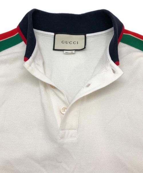 GUCCI（グッチ）GUCCI (グッチ) ポロシャツ ホワイト サイズ:Mの古着・服飾アイテム