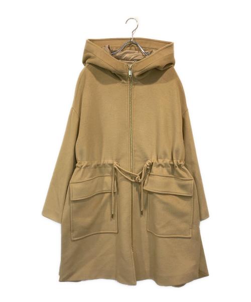 MAX&Co.（マックスアンドコー）MAX&Co. (マックスアンドコー) フーデッドコート ベージュ サイズ:SIZE 42の古着・服飾アイテム