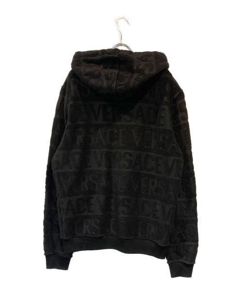 VERSACE（ヴェルサーチェ）VERSACE (ヴェルサーチェ) ジップパーカー ブラック サイズ:SIZE Lの古着・服飾アイテム