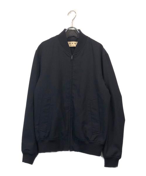 MARNI（マルニ）MARNI (マルニ) ウールボンバーブルゾン ネイビー サイズ:SIZE 46の古着・服飾アイテム