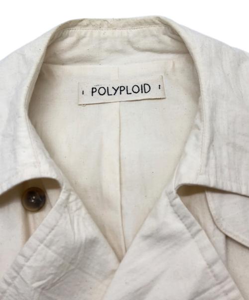 POLYPLOID（ポリプロイド）POLYPLOID (ポリプロイド) コットンPコート アイボリー サイズ:3の古着・服飾アイテム