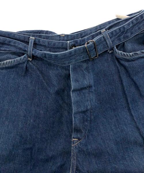 COMOLI（コモリ）COMOLI (コモリ) ベルテッドパンツ インディゴ サイズ:SIZE 2の古着・服飾アイテム