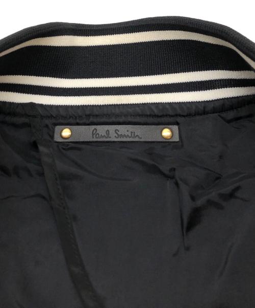 PAUL SMITH（ポールスミス）Paul Smith (ポールスミス) 刺繍ブルゾン ブラック サイズ:Mの古着・服飾アイテム