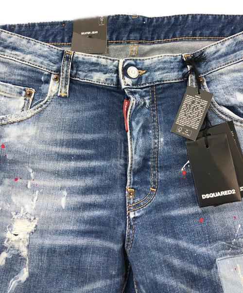 DSQUARED2（ディースクエアード）DSQUARED2 (ディースクエアード) SKATER JEAN インディゴ サイズ:SIZE 52の古着・服飾アイテム