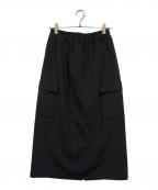 COGTHEBIGSMOKEコグザビッグスモーク）の古着「Khloe Long CARGO Skirt」｜ブラック