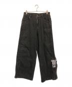 adidasアディダス）の古着「アディブレイク デニムジーンズ」｜ブラック