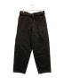 COMOLI（コモリ）の古着「デニム ベルテッドパンツ」｜ブラック
