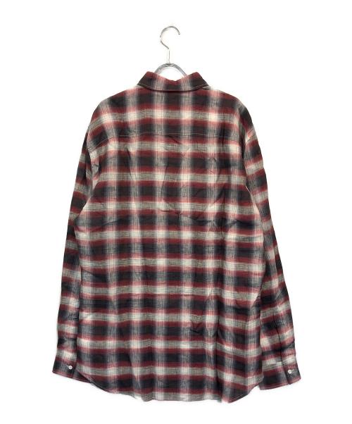 DSQUARED2（ディースクエアード）DSQUARED2 (ディースクエアード) オンブレチェックシャツ レッド サイズ:SIZE 50の古着・服飾アイテム