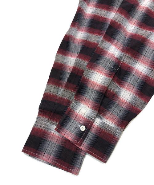 DSQUARED2（ディースクエアード）DSQUARED2 (ディースクエアード) オンブレチェックシャツ レッド サイズ:SIZE 50の古着・服飾アイテム
