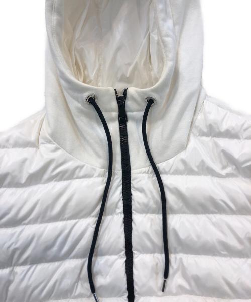 MONCLER（モンクレール）MONCLER (モンクレール) 切替ダウンジャケット ホワイト サイズ:SIZE Lの古着・服飾アイテム