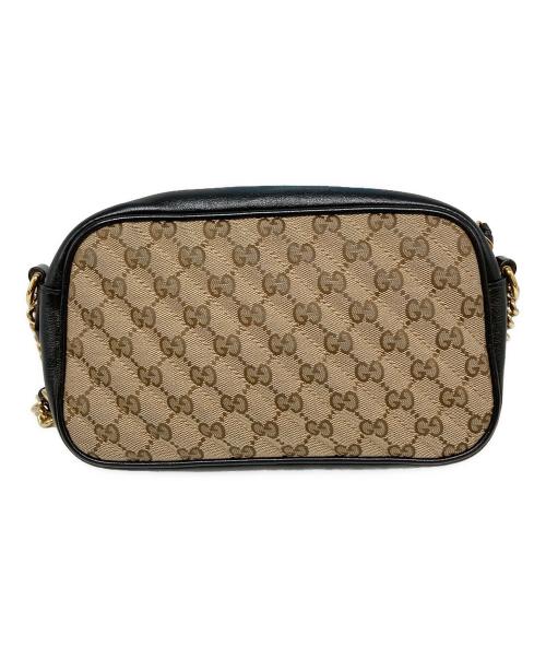 GUCCI（グッチ）GUCCI (グッチ) ショルダーバッグ ベージュ×ブラックの古着・服飾アイテム