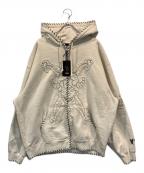 SUPREME×Y'sシュプリーム×ワイズ）の古着「Zip Up Hooded Sweatshirt」｜ホワイト