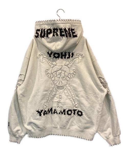 SUPREME（シュプリーム）Supreme (シュプリーム) Y's (ワイズ) Zip Up Hooded Sweatshirt ホワイト サイズ:SIZE XLの古着・服飾アイテム