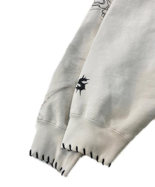 SUPREME（シュプリーム）Supreme (シュプリーム) Y's (ワイズ) Zip Up Hooded Sweatshirt ホワイト サイズ:SIZE XLの古着・服飾アイテム