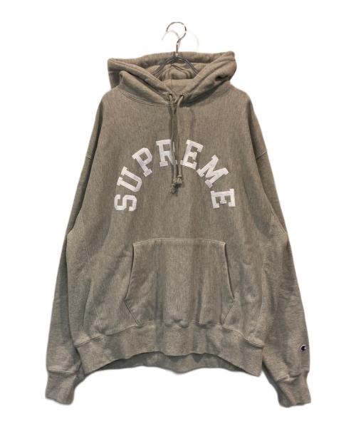 SUPREME（シュプリーム）Supreme (シュプリーム) Champion (チャンピオン) Hooded Sweatshirt グレー サイズ:SIZE XLの古着・服飾アイテム