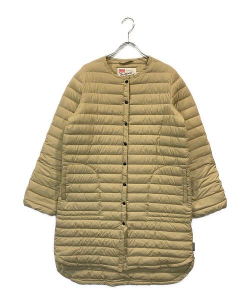 Traditional Weatherwear（トラディショナルウェザーウェア）Traditional Weatherwear (トラディショナルウェザーウェア) ノーカラーダウンコート ベージュ サイズ:SIZE 34の古着・服飾アイテム