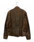 MORGAN MEMPHIS BELLE (モーガン メンフィス ベル) シングルライダースジャケット ブラウン サイズ:SIZE L：10000円