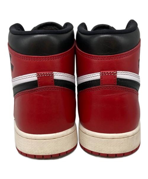 NIKE（ナイキ）NIKE (ナイキ) AIR JORDAN 1 RETRO HIGH OG ブラック×レッド サイズ:SIZE 27cmの古着・服飾アイテム