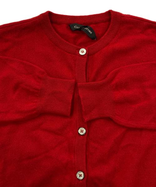 CADORNAFI'ORE（カドルナフィオレ）CADORNAFI'ORE (カドルナフィオレ) カシミヤカーディガン レッド サイズ:SIZE Mの古着・服飾アイテム
