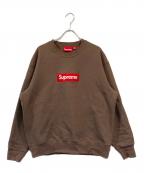 SUPREMEシュプリーム）の古着「BOXロゴスウェット」｜ブラウン