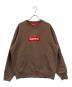 Supreme（シュプリーム）の古着「BOXロゴスウェット」｜ブラウン