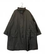 YACCO MARICARDヤッコマリカルド）の古着「シルク中綿コート」｜ブラック