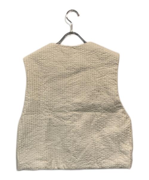 YACCO MARICARD（ヤッコマリカルド）YACCO MARICARD (ヤッコマリカルド) かむり雪キルトベスト アイボリー サイズ:SIZE 1の古着・服飾アイテム