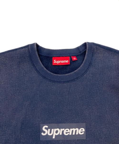 SUPREME（シュプリーム）Supreme (シュプリーム) 25ss Washed Box Logo Crewneck ネイビー サイズ:SIZE XLの古着・服飾アイテム
