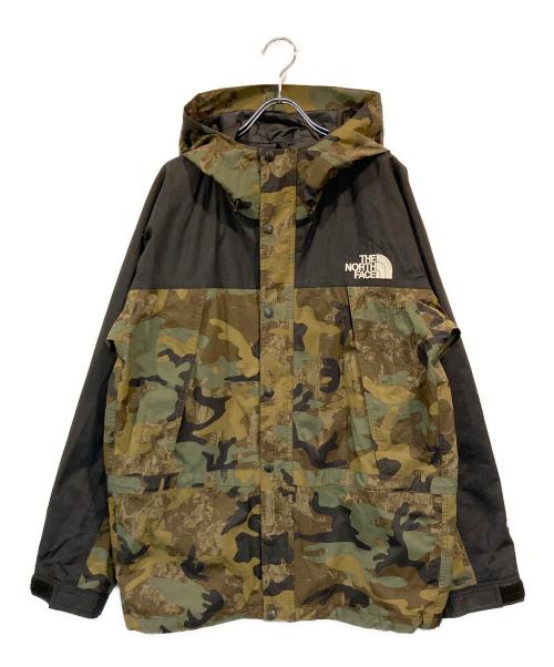 THE NORTH FACE（ザ ノース フェイス）THE NORTH FACE (ザ ノース フェイス) NOVELTY MOUNTAIN LIGHT JACKET カーキ×ブラック サイズ:SIZE XLの古着・服飾アイテム