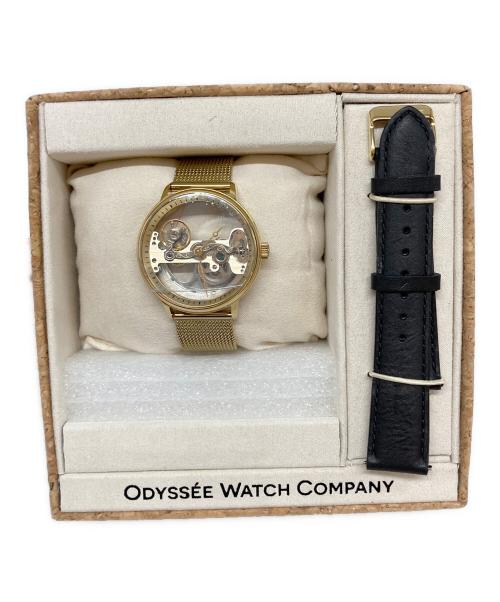 odessee watch company（オデッセイウォッチカンパニー）odessee watch company (オデッセイウォッチカンパニー) スケルトンデザイン腕時計 ゴールドの古着・服飾アイテム