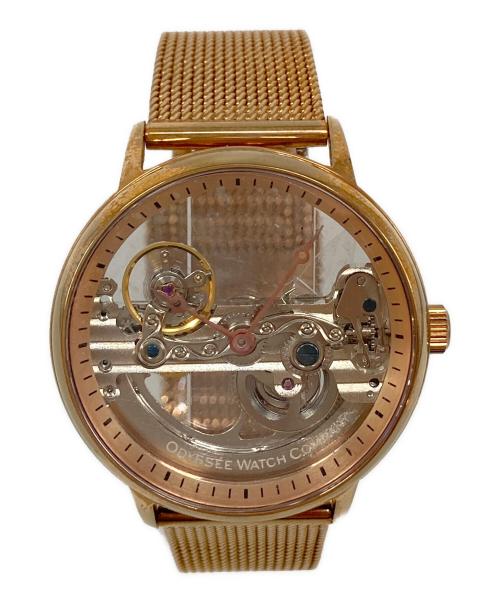 odessee watch company（オデッセイウォッチカンパニー）odessee watch company (オデッセイウォッチカンパニー) スケルトンデザイン腕時計 ゴールドの古着・服飾アイテム