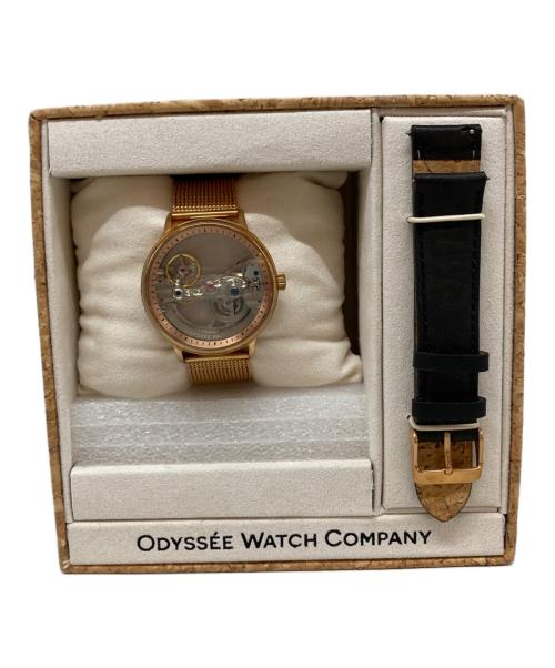 odessee watch company（オデッセイウォッチカンパニー）odessee watch company (オデッセイウォッチカンパニー) スケルトンデザイン腕時計 ゴールドの古着・服飾アイテム