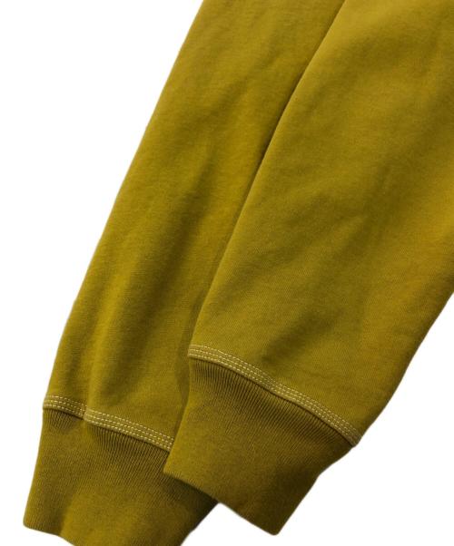 stussy（ステューシー）stussy (ステューシー) Contrast Stitch Label  Pullover Hoodie イエロー サイズ:Mの古着・服飾アイテム