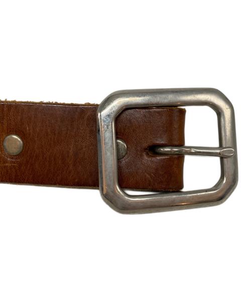 htc（エイチティーシー）HTC (エイチティーシー) スタッズレザーベルト ブラウン サイズ:SIZE 36の古着・服飾アイテム