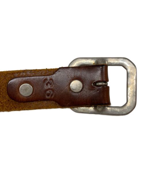 htc（エイチティーシー）HTC (エイチティーシー) スタッズレザーベルト ブラウン サイズ:SIZE 36の古着・服飾アイテム