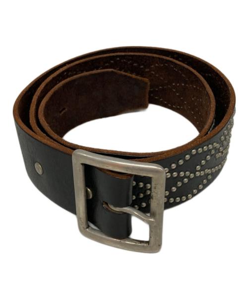 htc（エイチティーシー）HTC (エイチティーシー) スタッズレザーベルト ブラック サイズ:SIZE36の古着・服飾アイテム