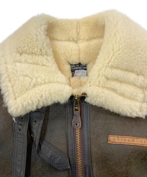 AVIREX（アヴィレックス）AVIREX (アヴィレックス) B-3 ムートンジャケット ブラウン サイズ:SIZE 36の古着・服飾アイテム
