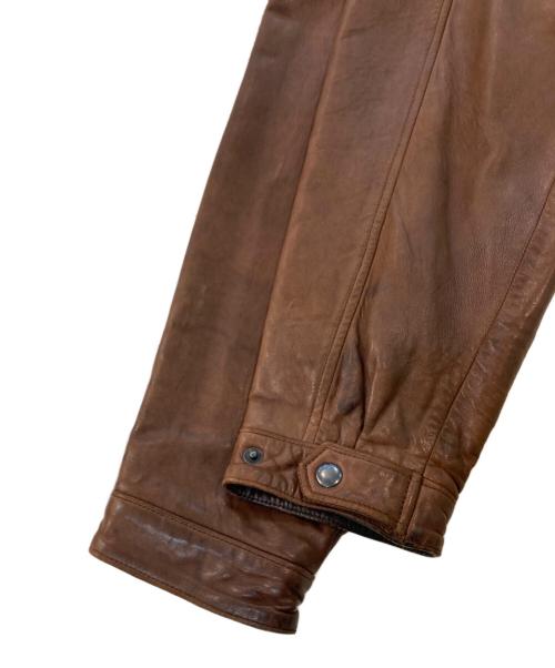 POLO RALPH LAUREN（ポロ・ラルフローレン）POLO RALPH LAUREN (ポロ・ラルフローレン) レザーマウンテンパーカー ブラウン サイズ:SIZE Lの古着・服飾アイテム