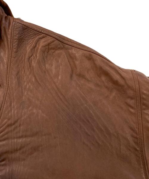 POLO RALPH LAUREN（ポロ・ラルフローレン）POLO RALPH LAUREN (ポロ・ラルフローレン) レザーマウンテンパーカー ブラウン サイズ:SIZE Lの古着・服飾アイテム