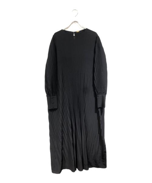 L'appartement（アパルトモン）L'Appartement (アパルトモン) Lisiere (リジェール) プリーツワンピース ブラック サイズ:Free 未使用品の古着・服飾アイテム