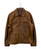 POLO JEANS CO.ポロジーンズカンパニー）の古着「レザージャケット」｜ブラウン
