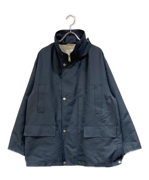 TOMORROW LAND（トゥモローランド）TOMORROW LAND (トゥモローランド) シルクポリエステルツイル フィールドコート ネイビー サイズ:SIZE Sの古着・服飾アイテム