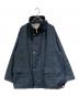 TOMORROW LAND（トゥモローランド）の古着「シルクポリエステルツイル フィールドコート」｜ネイビー